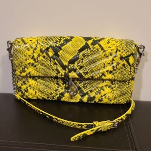 Rebecca Minkoff: Edie Neon Snake Baguette Bag